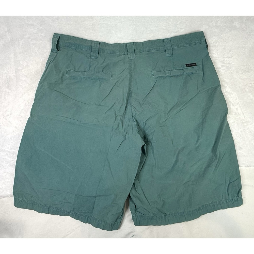 Columbia Sportswear Men's Teal Chino Shorts Size 36 Cotton Casual Outdoor - Picture 7 of 8
